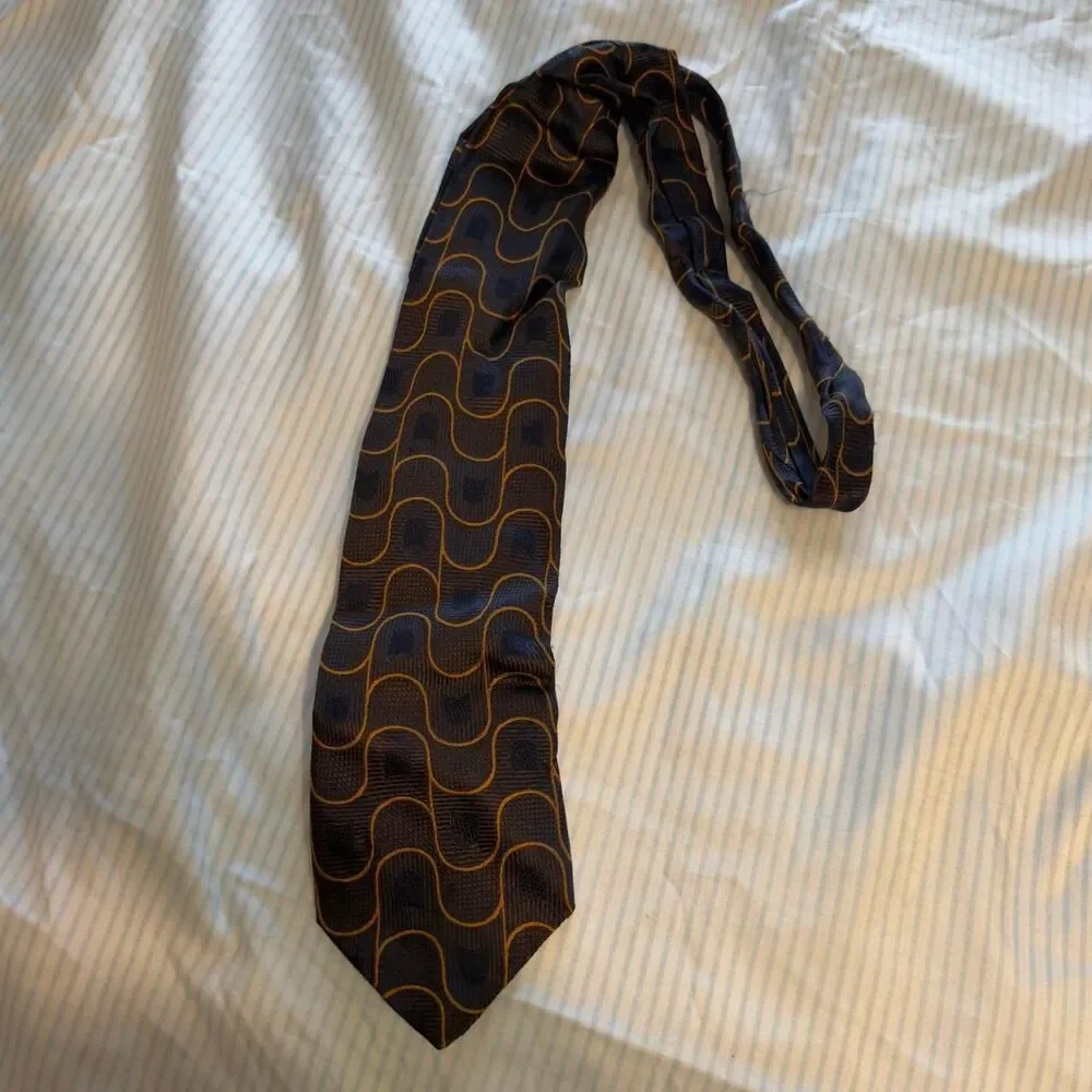 Emilio Romano brown silk tie #luxury #silktie